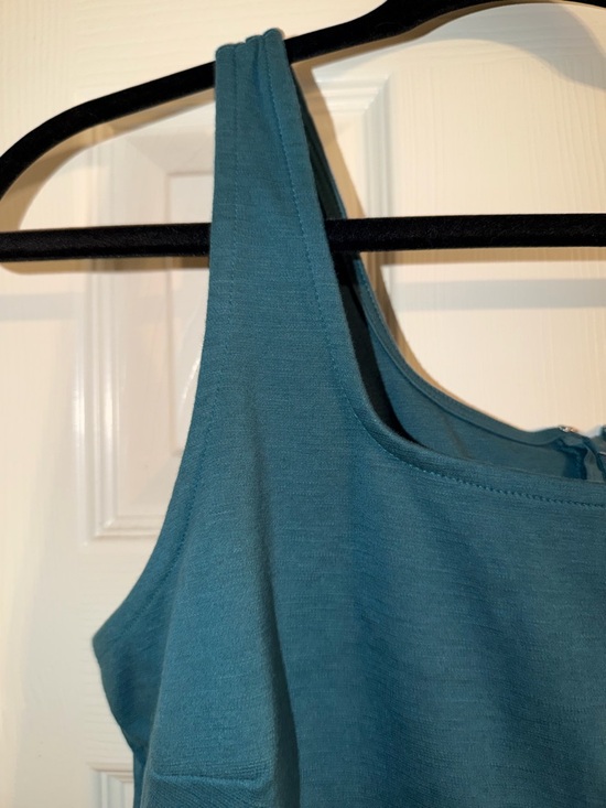 Old Navy Teal Sleeveless Midi Sheath Dress - Picture 3 of 6